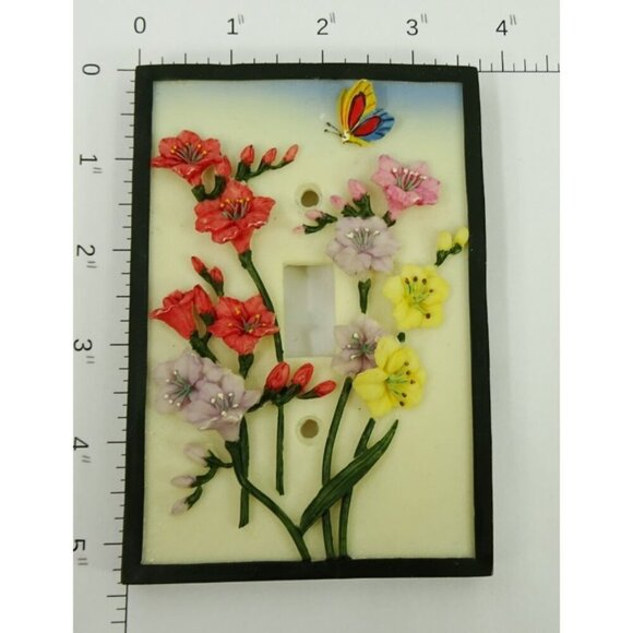 Decorative Wall Light Switch Plates Lot of 4 Loon Floral Cats Outlet Covers - Picture 5 of 5